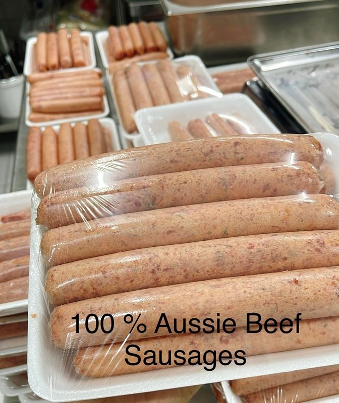 AUSSIE BEEF SAUSAGES 1KG