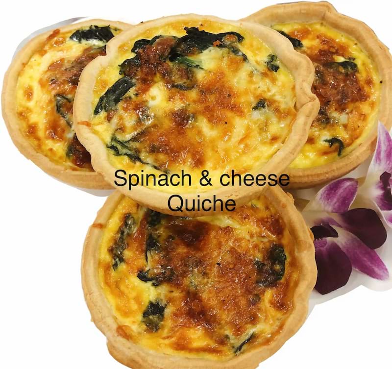 Spinach & Cheese Quiche