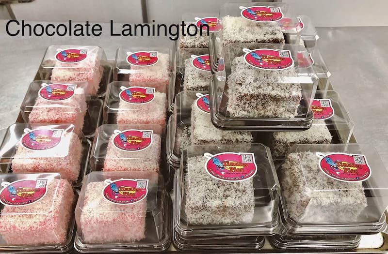 Rapsberry Lamington 