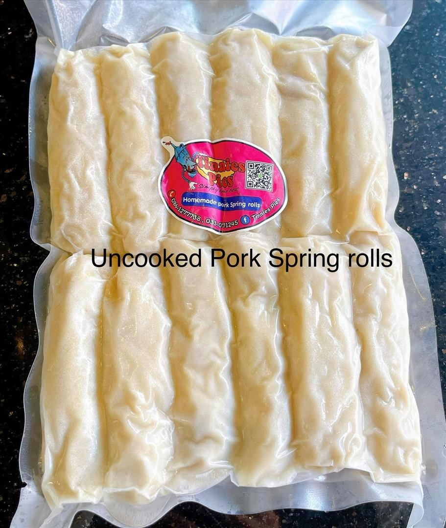 Homemade pork Spring rolls 150b